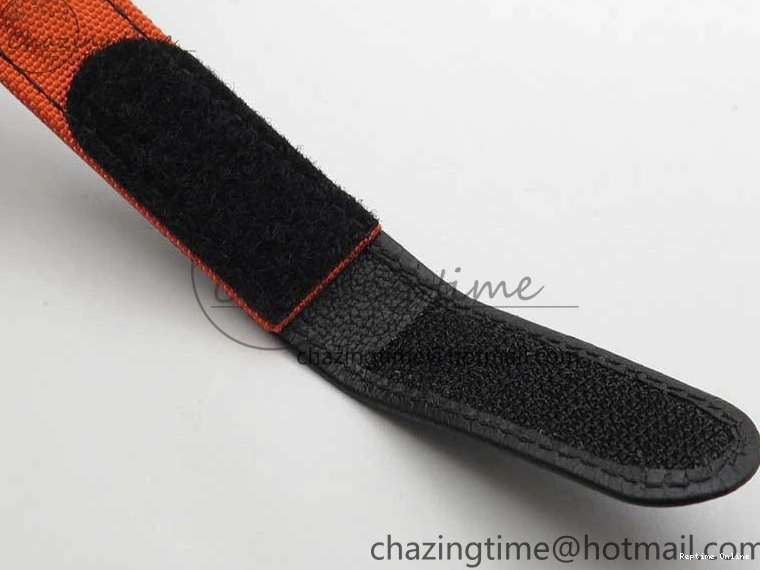 0503 AllSeason Daytona DIW Carbon OMF Best Edition Carbon Orange Dial on Orange Nylon Strap A 2845